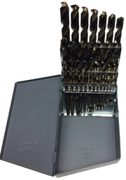 29 Piece Cobalt Jobber Length Drill Bit Set, 1/16" - 1/2", DWDCO Series