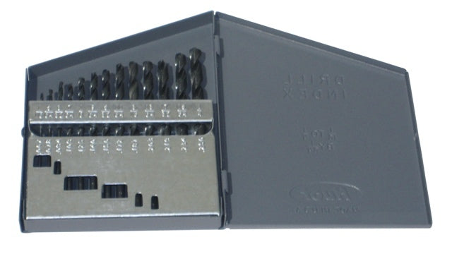 11 Piece HSS Black Oxide Jobber Length Drill Bit Set, DWDN, 1.00mm - 6.00mm