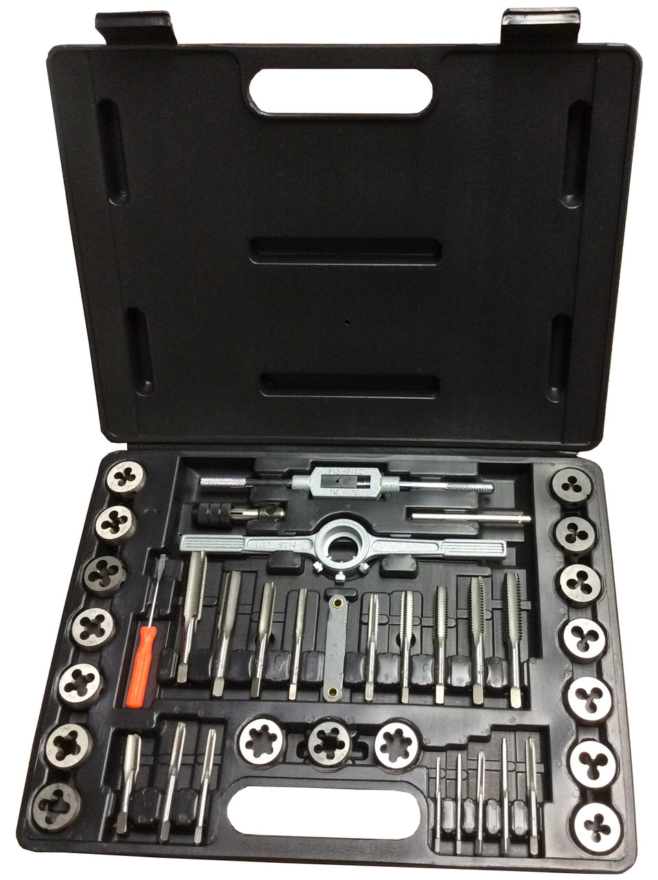 #4-1/2" Carbon Steel Tap and Die Set with Round Die