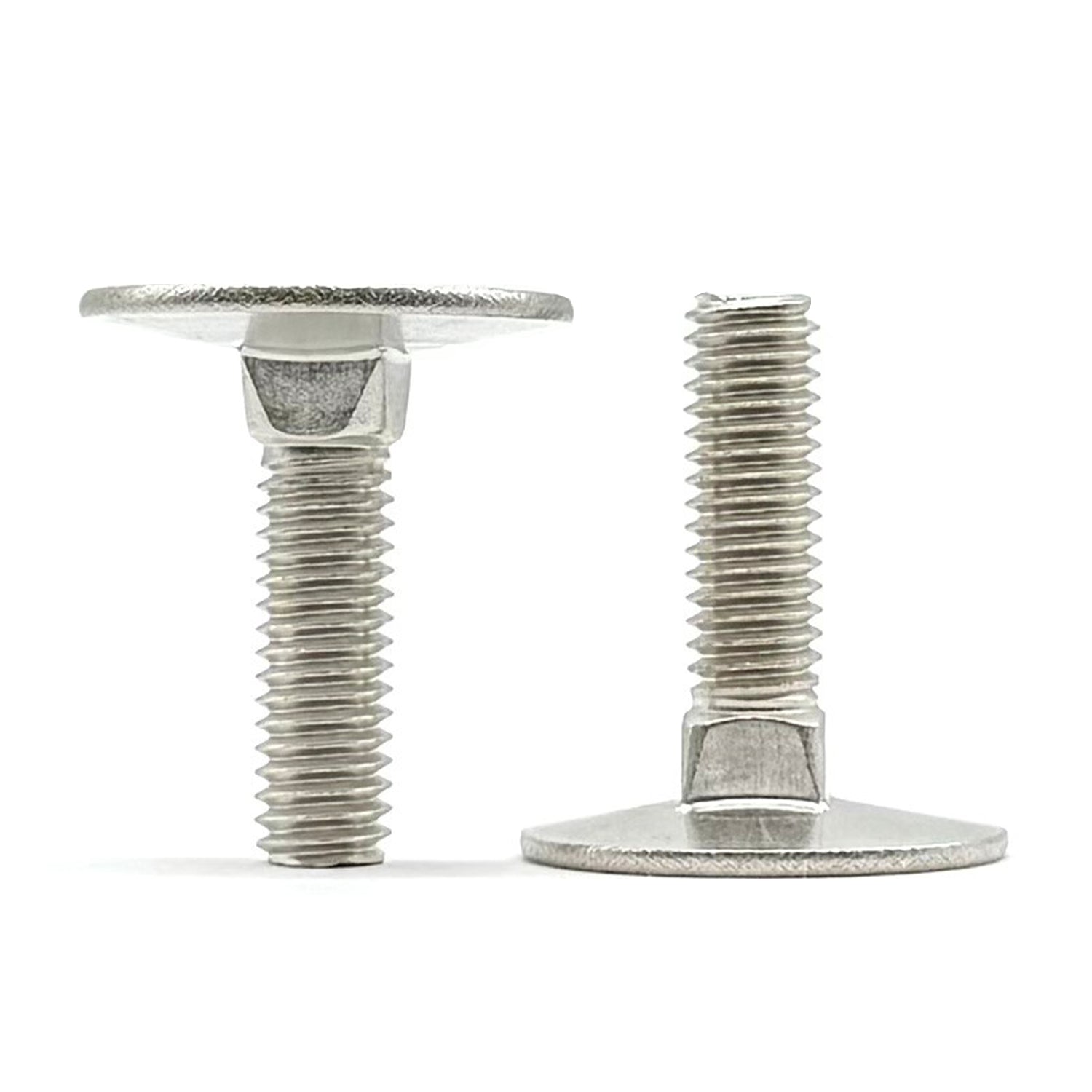3/8"-16x1-1/2" Stainless Steel Round Head Square Neck Elevator Bolt
