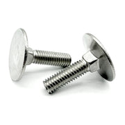 5/16"-18x2-1/4" Stainless Steel Round Head Square Neck Elevator Bolt