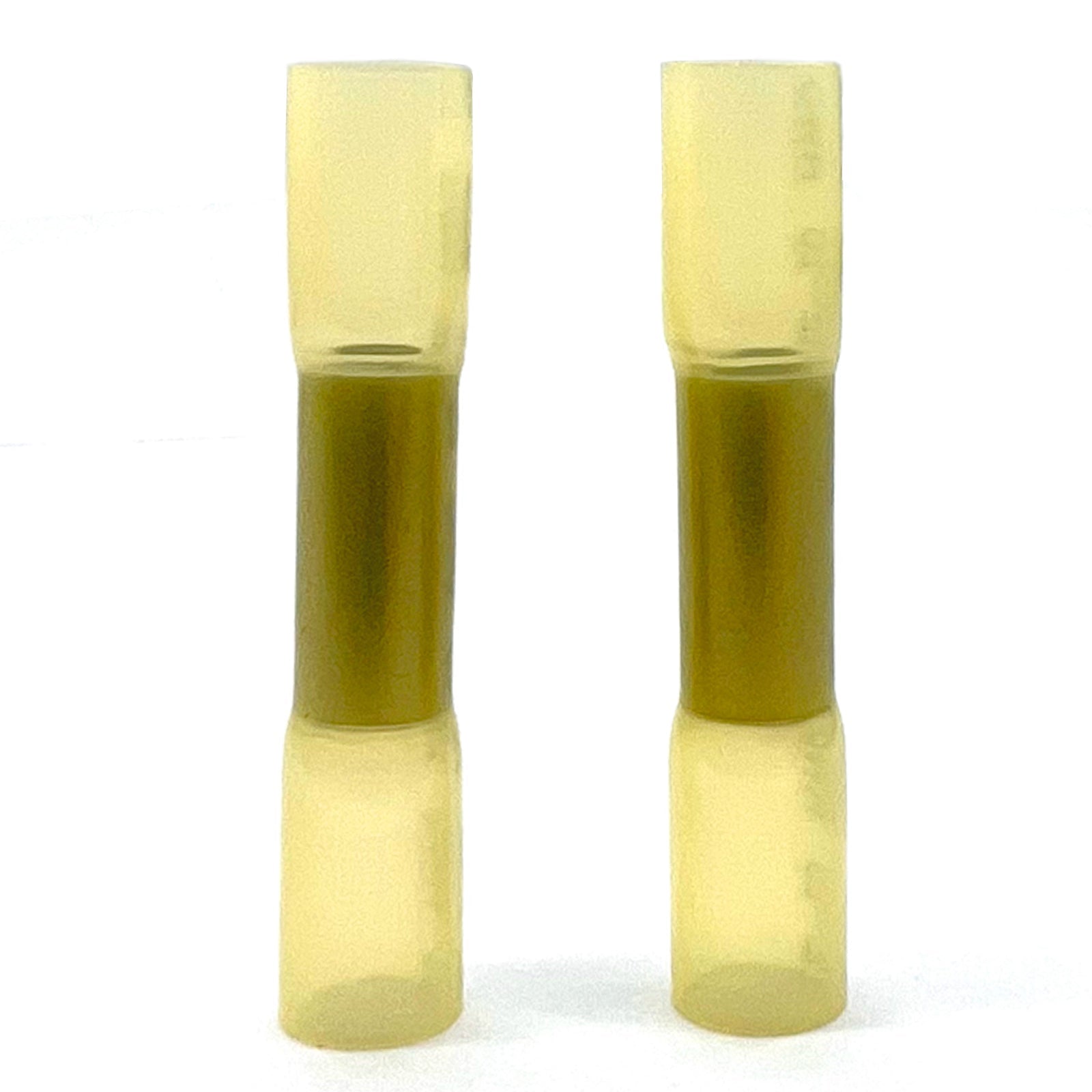 Yellow Heat Shrink Marine Grade Butt Connectors, AWG 12-10