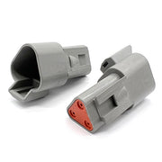 3 Pin DT Water Proof Connector Plug, Female, Including Rubber Seal