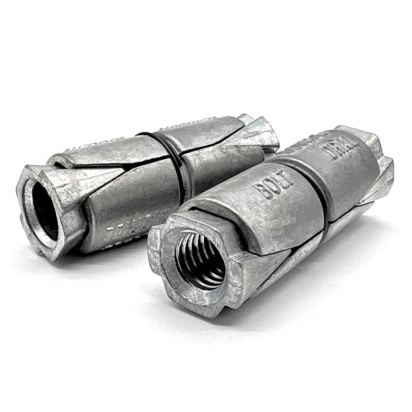 1/2" Double Expansion Shield Anchors Zinc Alloy