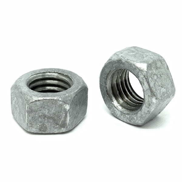5/8"-11 Grade 2 Finished Hex Nuts Galvanized