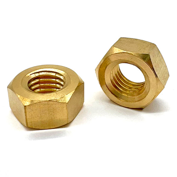 #4-40 Brass Finished Hex Nuts