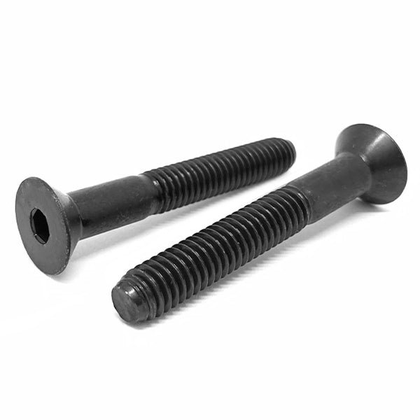 3/8-16x4" Alloy Flat Head Socket Cap Screws Black Oxide