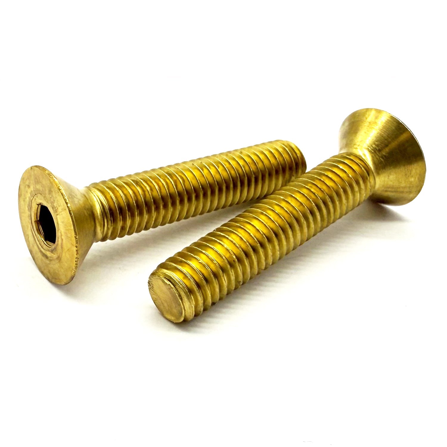 #6-32x1/4" Brass Flat Head Socket Cap Screw
