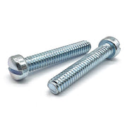 #6-32x3/8" Slotted Fillister Head Machine Screws Zinc Clear