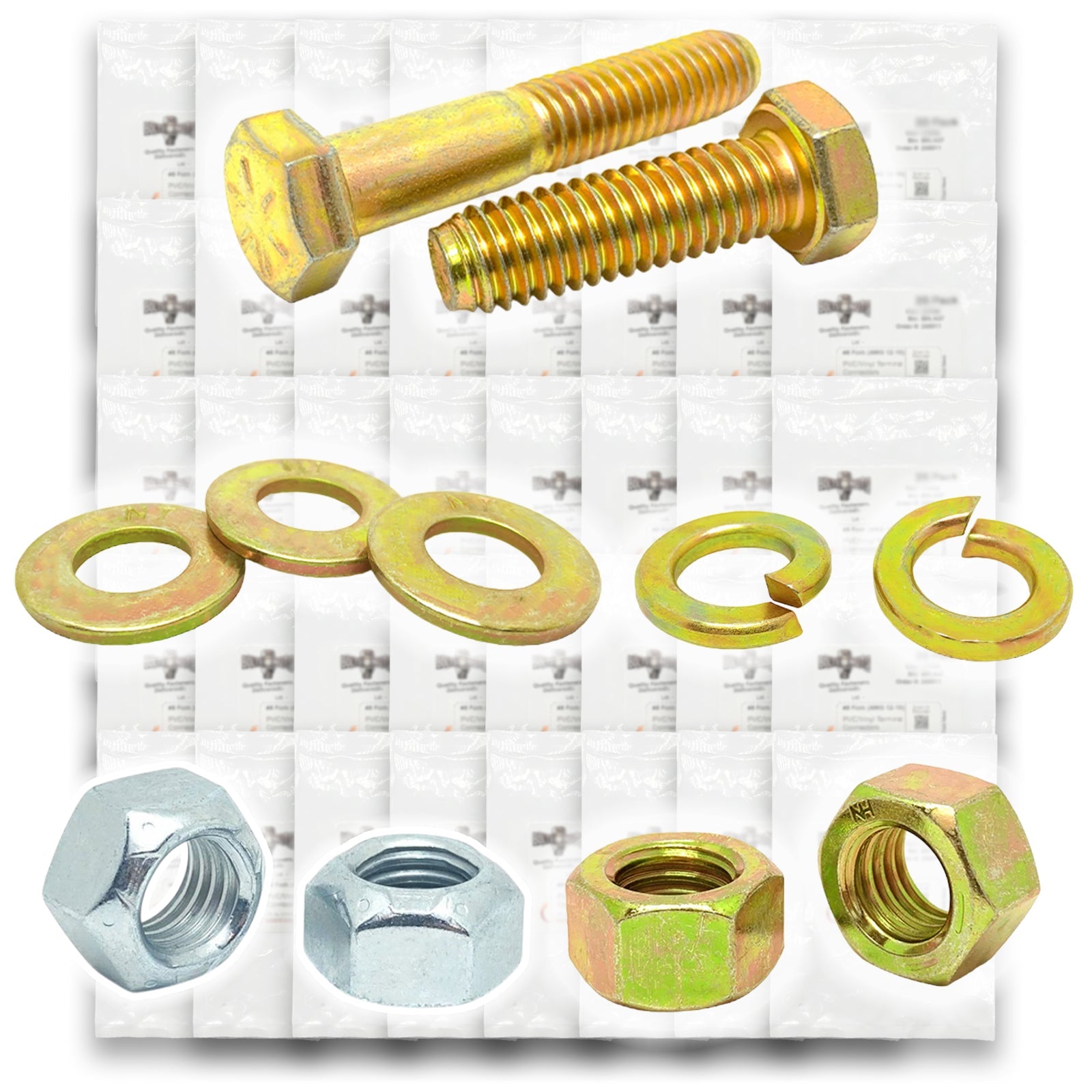5/16"-18 Coarse Grade 8 Hex Cap Screws, Nuts, & Washers - 1078 PCS