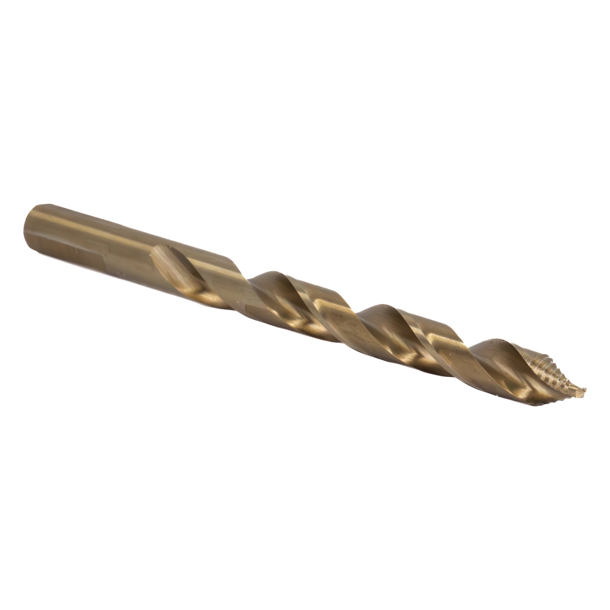 15/32" Stepped Point Cobalt Drill Bit with 3-Flat Shank