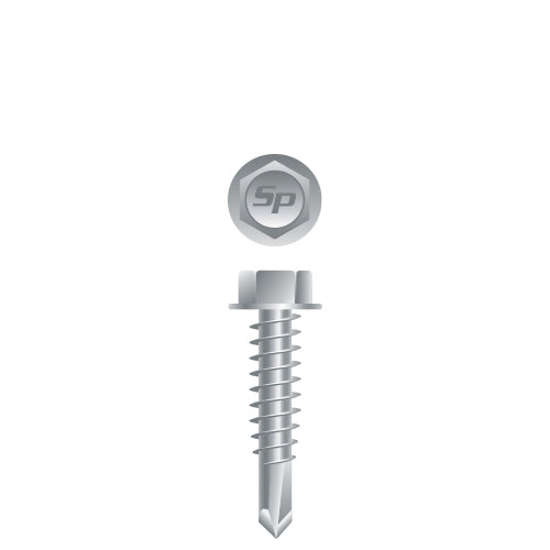 #12 Strong-Point Hex Washer Head 12-14 x 1, Strong-Sheild
