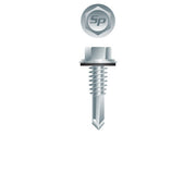 #12 Strong-Point Hex Washer Head w/Washer 12-24 x 7/8-Zinc