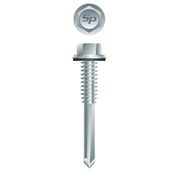 #12 Strong-Point Hex Washer Head w/Washer 12-24 x 2, Zinc