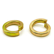 1" Grade 8 High Collar Split Lock Washers Zinc Yellow