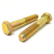 5/8"-11x6" Hex Cap Screws Grade L-9 Bolts USA Zinc Yellow