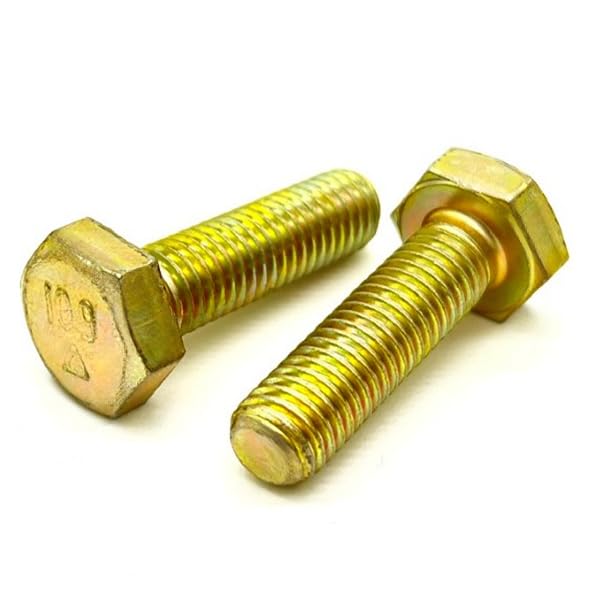 M6-1.00x25 Class 10.9 Hex Cap Screws Zinc Yellow