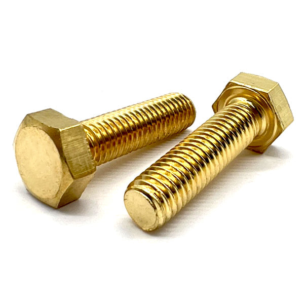 M6-1.0x12 Brass Hex Cap Screws