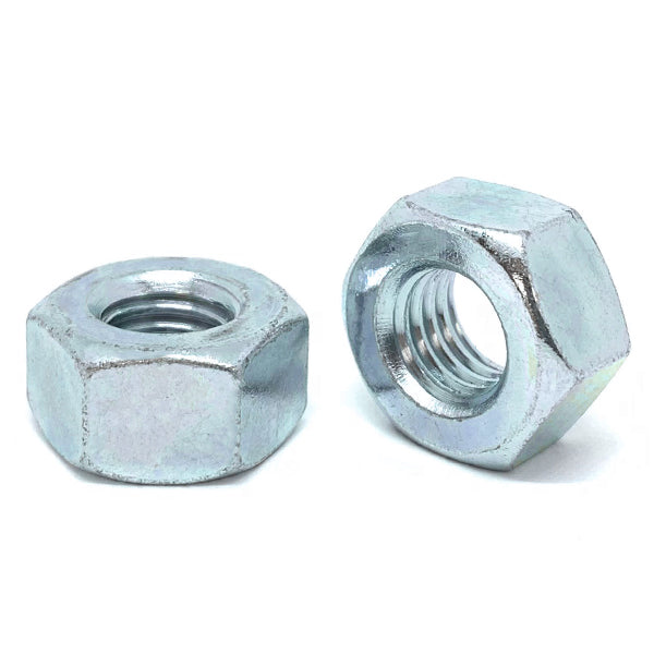1/2"-13 Grade 2 Heavy Hex Nuts Zinc Clear