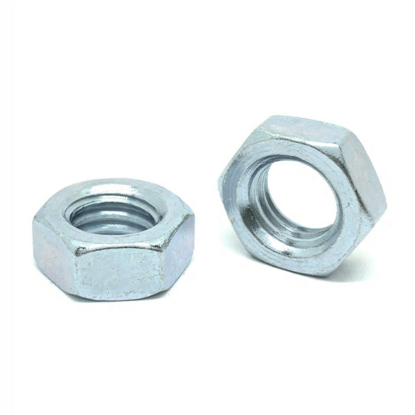 M12-1.75 Class 4 Hex Jam Nuts Zinc