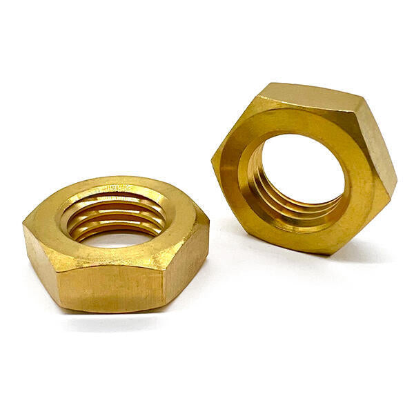 1/4"-20 Brass Hex Jam Nut
