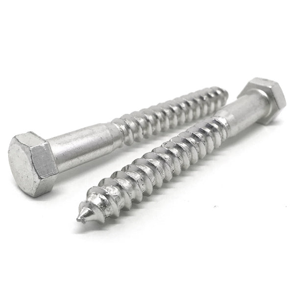 1/4-10x4" 18-8 Stainless Steel Hex Lag Screws