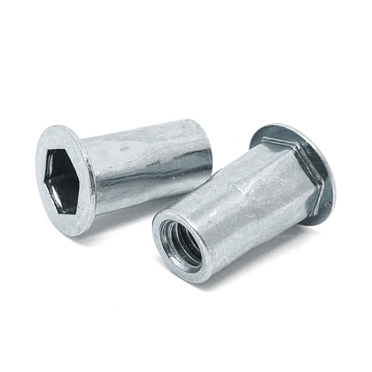 1/4-20 UNC L (.165-.260) Aluminum Hex Rivet Nut