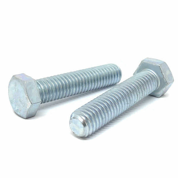 1/4-20x1-1/4" Hex Tap Bolts Grade 5 Full Thread Zinc