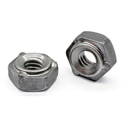 M12-1.75 3 Prong Long Pilot Hex Weld Nuts