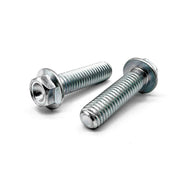 M8-1.25x16 Hex Flange Bolt Bowl Head Off Road Moto Hardware Zinc