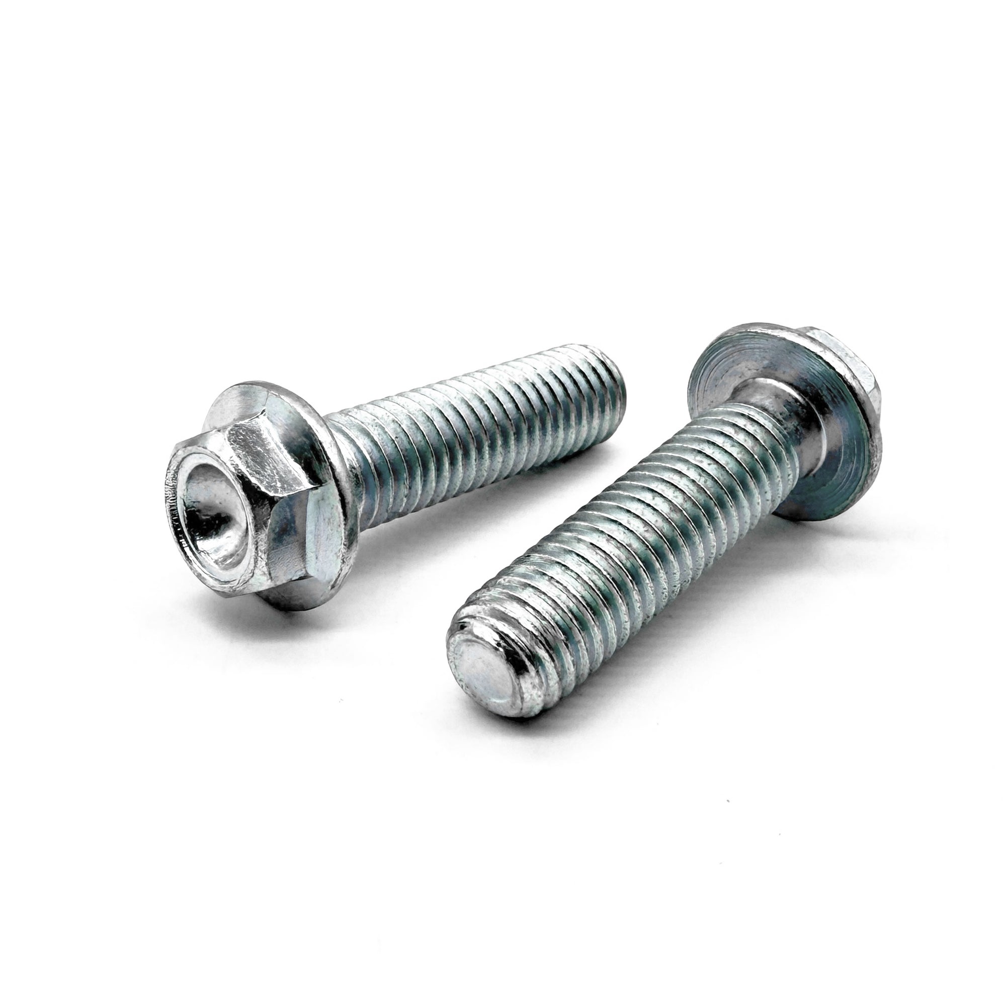 M8-1.25x16 Hex Flange Bolt Bowl Head Off Road Moto Hardware Zinc