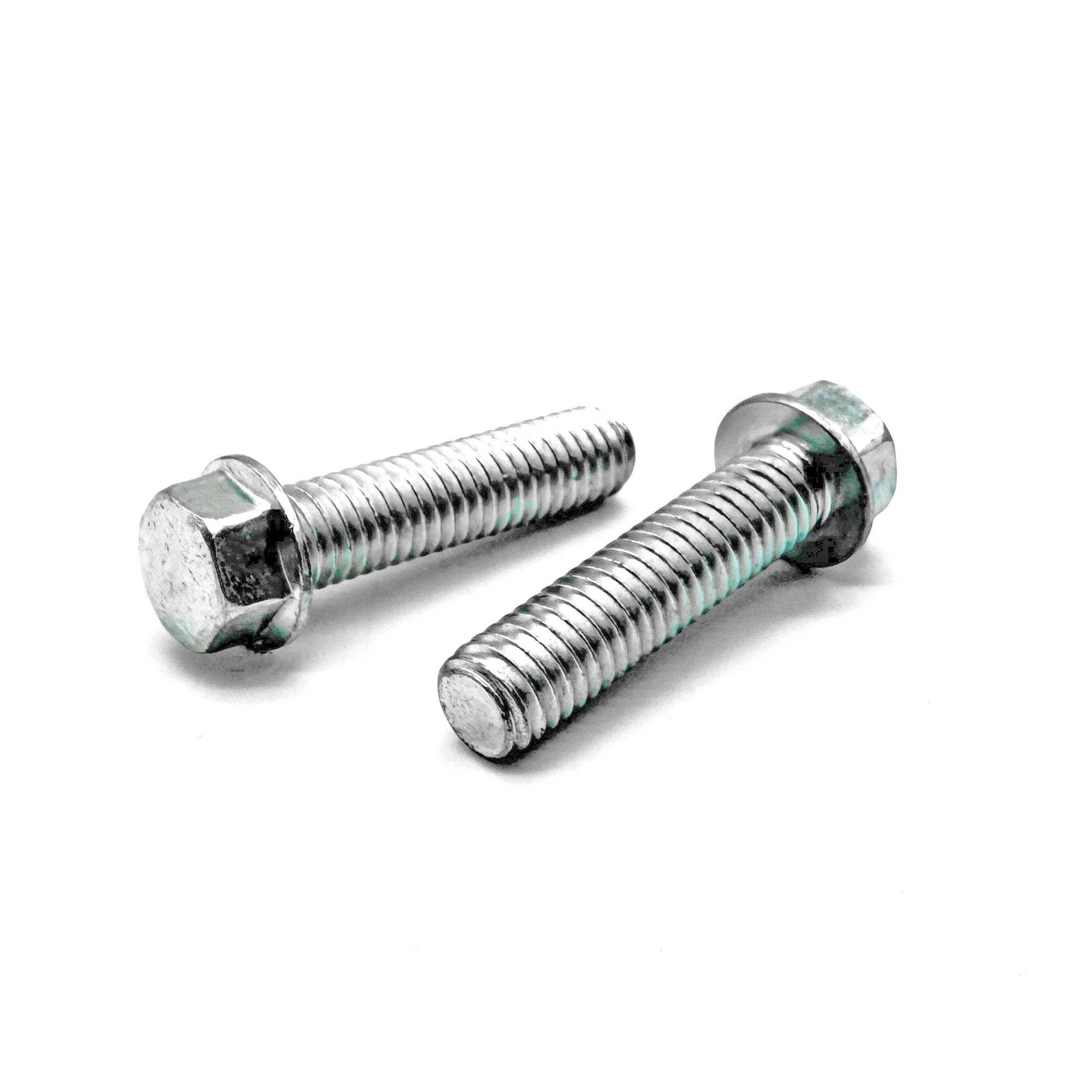 M6-1.0x20 Hex Flange Bolt Smooth Head Off Road Moto Hardware Zinc