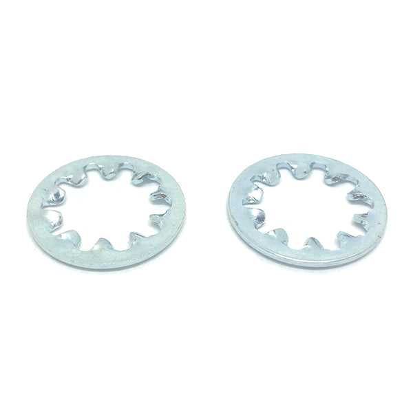 M6 Class 10 Internal Tooth Lock Washers Zinc Clear