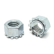 5/16"-24 Steel K Lock Nuts Zinc Clear