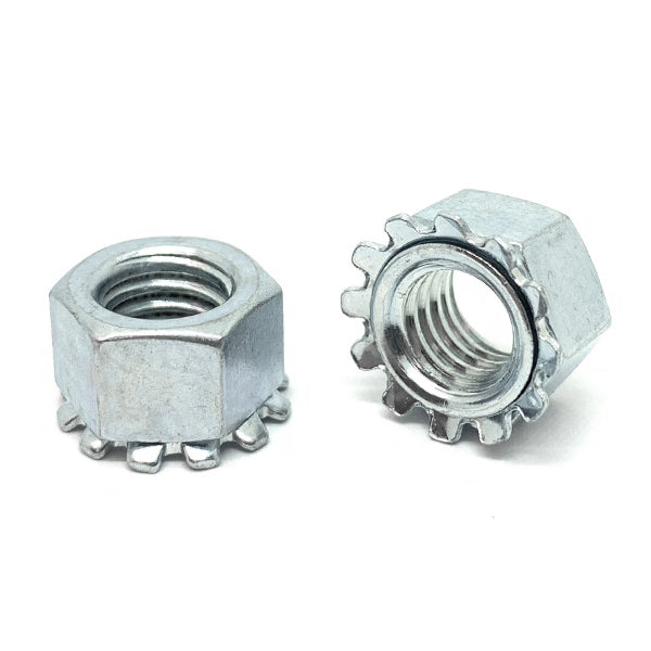 M4-0.7 Class 8 Hex K-Lock Nuts Zinc