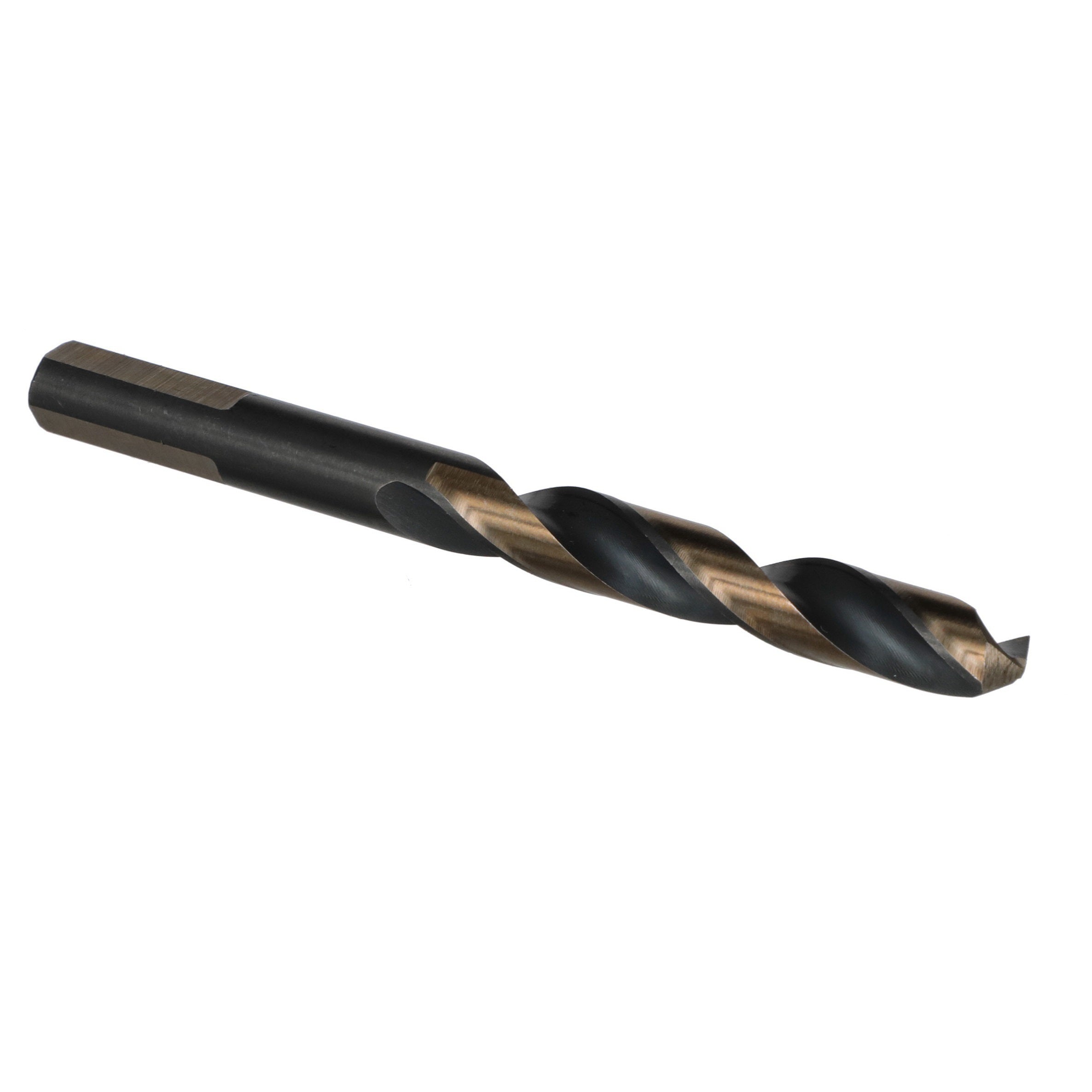 15/32" HSS Black & Gold Split Point Drill Bit with 3-Flat Shank, Contractor Series
