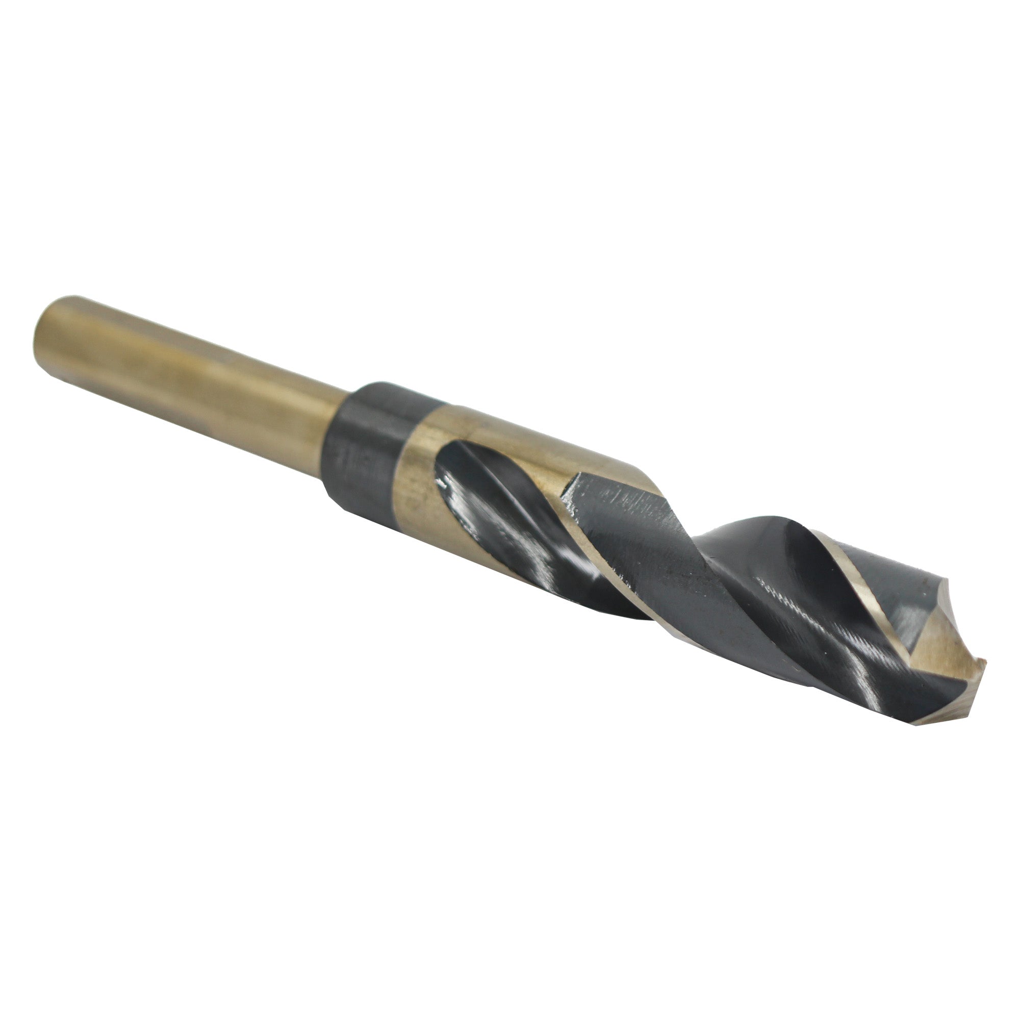 49/64" HSS Black & Gold Drill Bit with Reduced 1/2" 3-Flat Shank, KFD