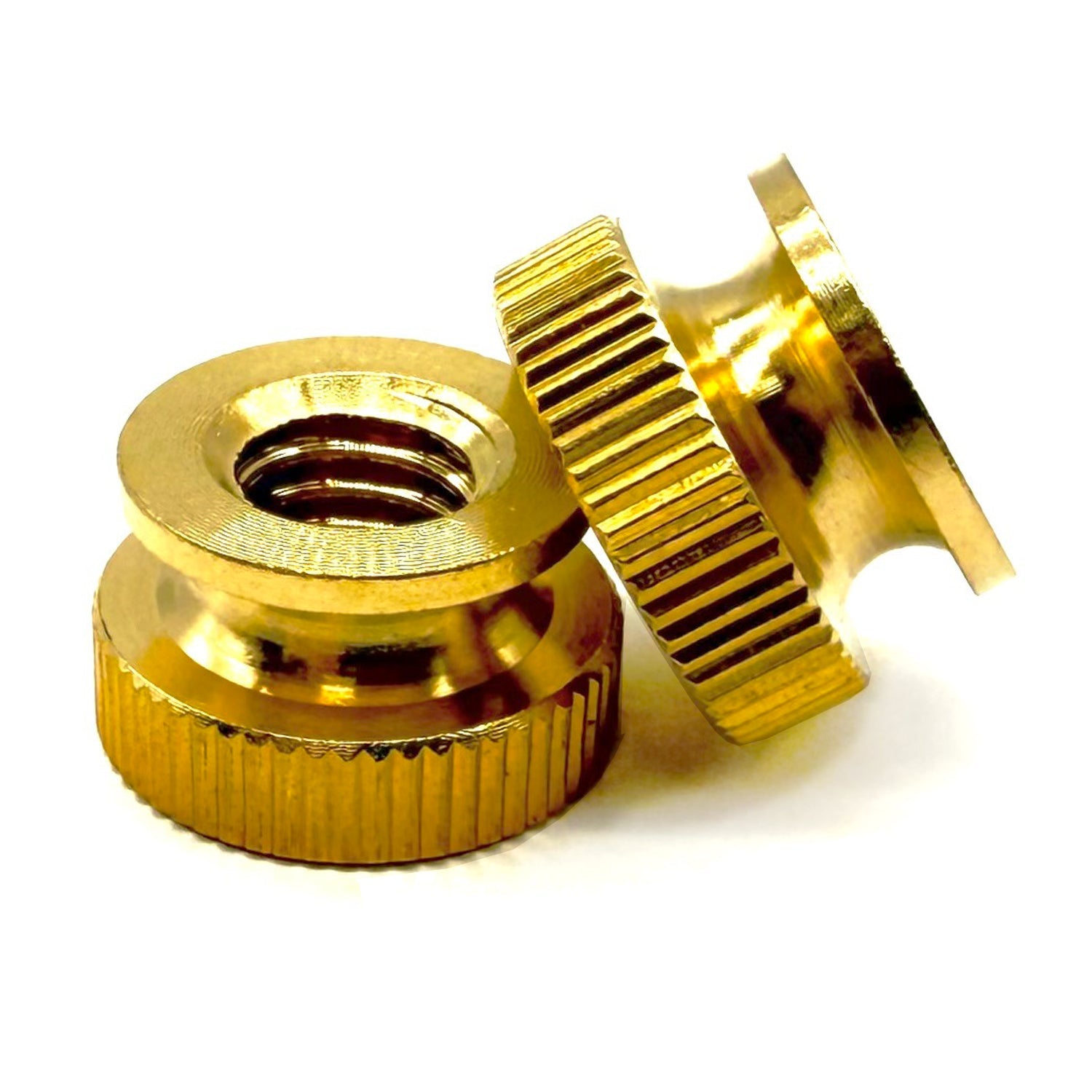 5/16"-18 Brass Knurled Thumb Nut