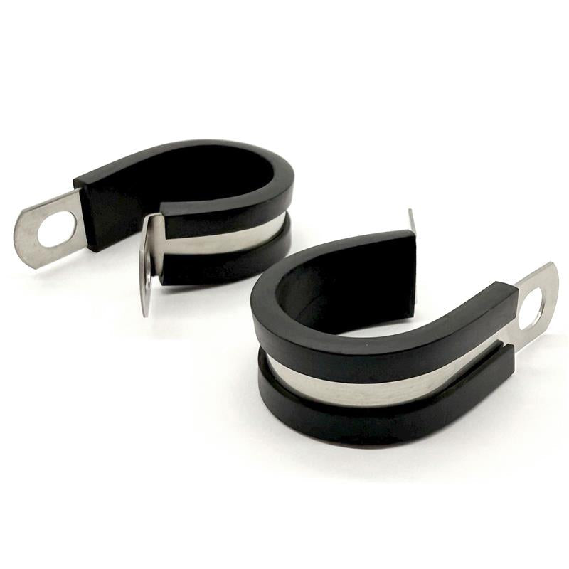 1/4" Stainless Steel Rubber Insulated Medium Duty Cable Clamp