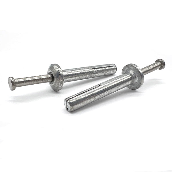 1/4"x2" Mushroom Head Hammer Drive Anchors Zinc Alloy w/ 304 Stainless Steel Nails