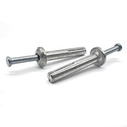 1/4"x2" Mushroom Head Hammer Drive Anchors Zinc Alloy w/ Zinc Plated Nails
