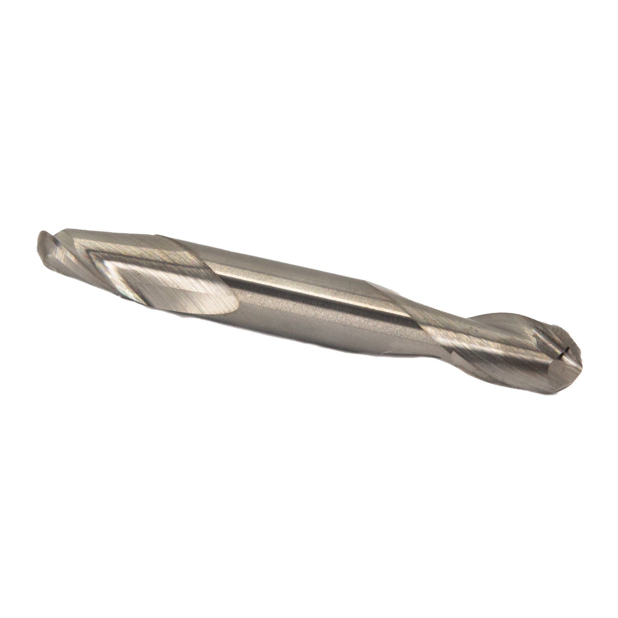1/4" Carbide 2 Flute Double End Stub Ball End Mill