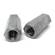 3/8"-16 X 1-3/4" Steel Coupling Nuts Galvanzied