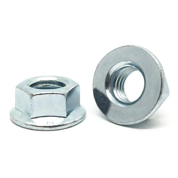 M10-1.5 Class 8 Hex Flange Nuts Zinc Clear
