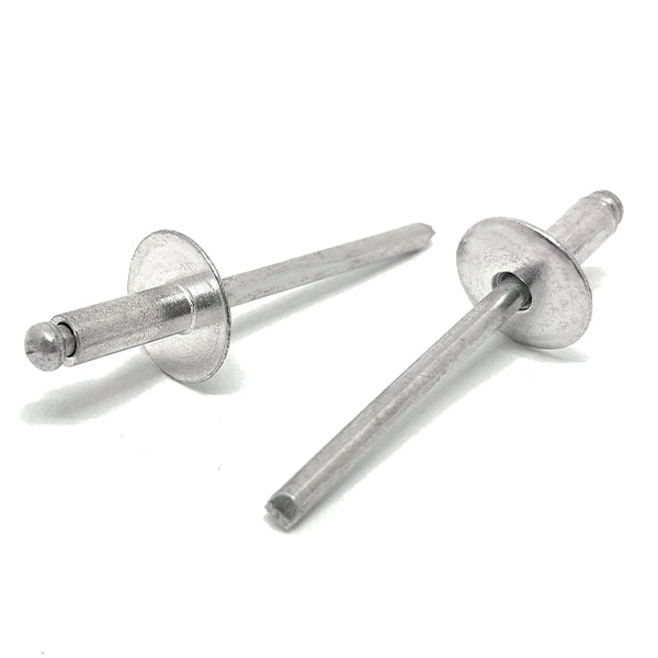 1/8" Dia 3/16" - 1/4" (44)  Grip - Oversized Head Blind Rivets Stainless/Stainless Steel Mandrel