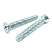 #10-24x1-1/2" Phillips Flat Head Type F Thread Cutting Screws Zinc