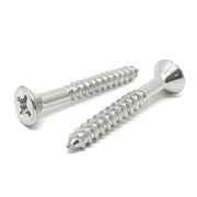 #12x2" Stainless Steel Phillips Flat Head Wood Screws