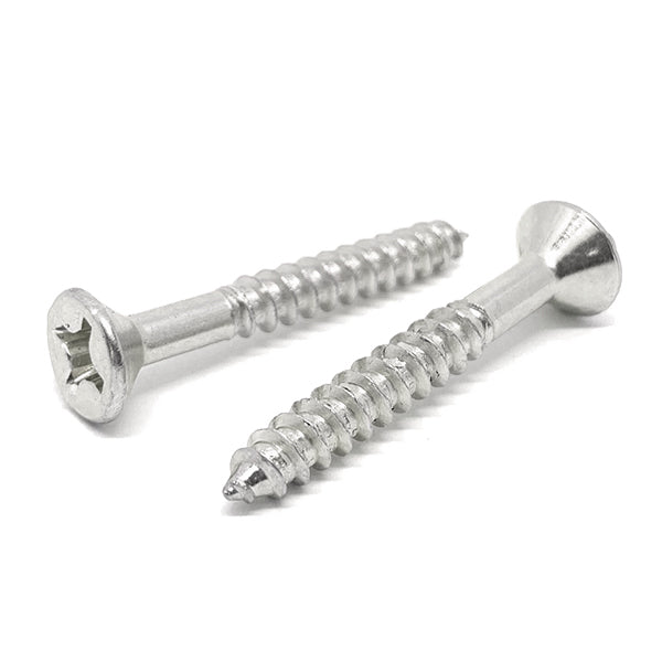 #8x1-1/2" Stainless Steel Phillips Flat Head Wood Screws