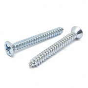 #12x1-1/4" Phillips Oval Head Type AB Self Tapping Sheet Metal Screws Zinc