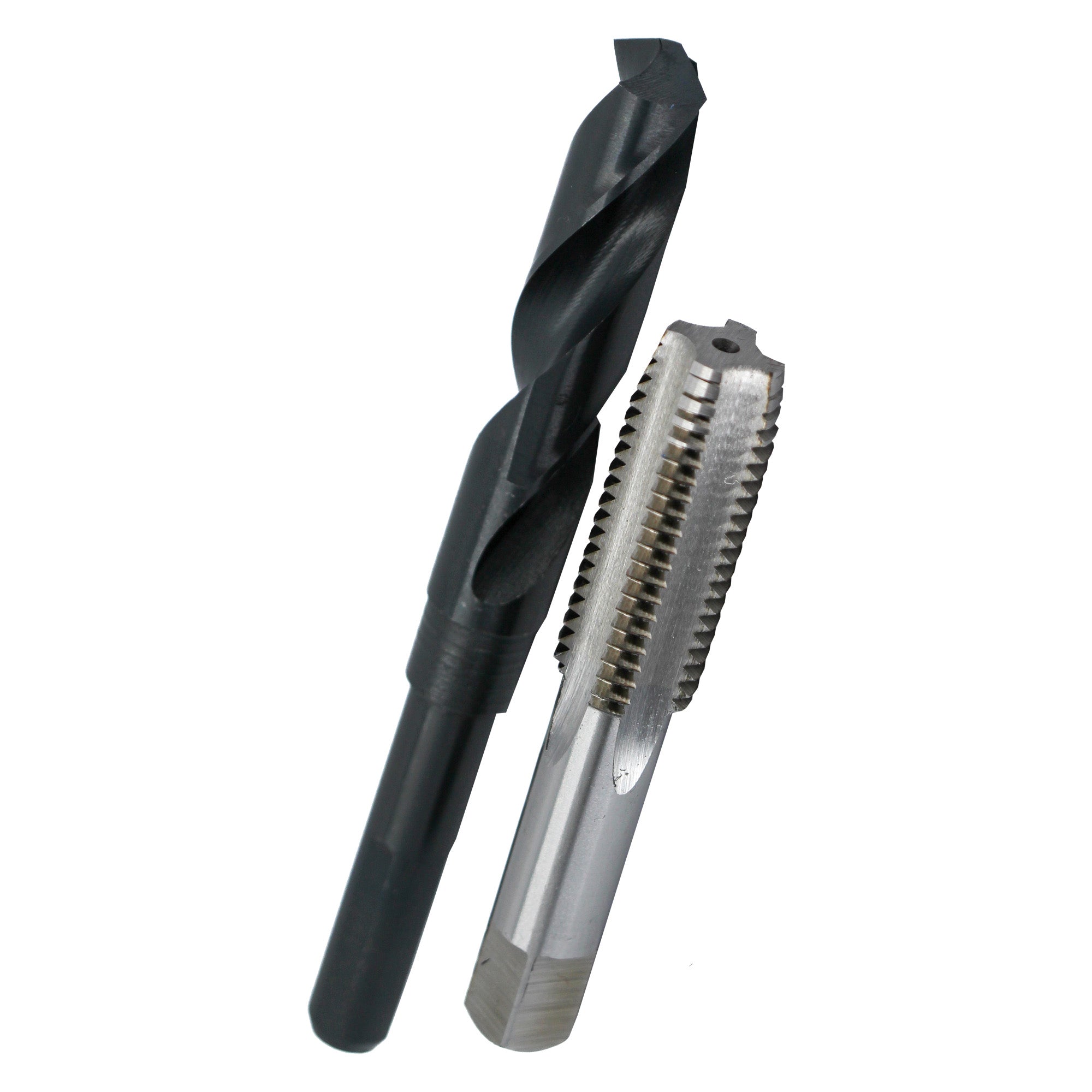 11/16"-16 UNS HSS Plug Tap and 5/8" HSS 1/2" Shank Drill Bit Kit